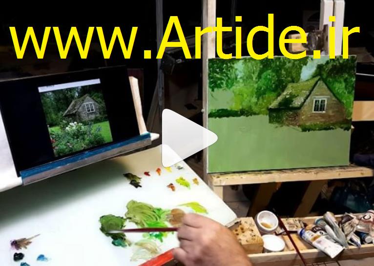 ویدئو آموزش نقاشی رنگ روغن خیس در خیس – بخش دوم